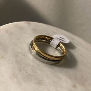 2pc Stainless steel men’s unisex wedding band ring 9.5